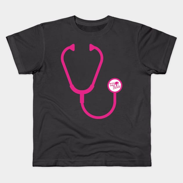 Nursing Student Barbie Stethoscope Kids T-Shirt by AashviPatel